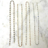 Image 5 of Gold Rainbow Gemstone Chain