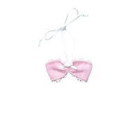 CANDY LIGHT PINK NECK TIE TOP