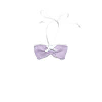CANDY LAVENDER NECK TIE TOP