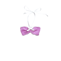 CANDY MAGENTA NECK TIE TOP