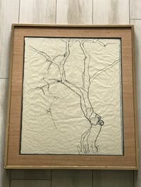 Image 3 of Emanuel Vardi Rare Minimalist Calligraphy Style Work on Paper, 1966