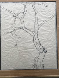 Image 5 of Emanuel Vardi Rare Minimalist Calligraphy Style Work on Paper, 1966
