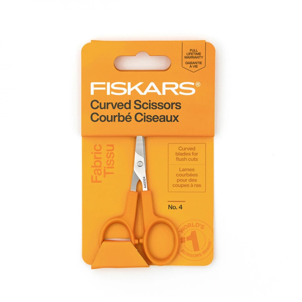 Image of Back In Stock! Fiskars Curved No. 4 Scissors
