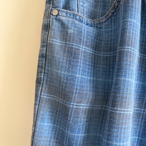 Image of Levi's Silver Tab Plaid Denim Shorts