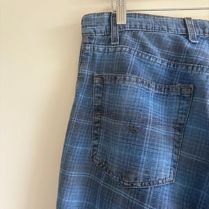 Image of Levi's Silver Tab Plaid Denim Shorts