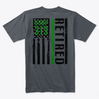 Image 10 of USBP CUSTOM CLASS NUMBER / RETIRED FLAG ~ T-SHIRT