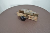 Image 5 of Antique Door Hardware, Cast Iron Ornate Escutcheon Plates, Mortise Lock Set with Key, #897