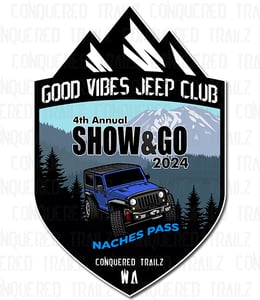 Image of Good Vibes Jeep Club 2024 Show & Go - Event Badge