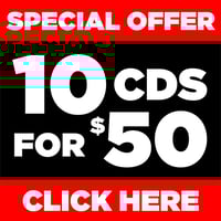 10 CDs for $50 DEAL