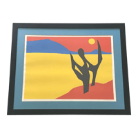 Image 1 of Mildred Dienstag Serigraph, "Homage to Icarus' - Signed, Dated '75, Numbered 29/45