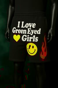 Image 1 of GEGP™ Men’s ‘I Love Green Eyed Girls’ Edition Sweatshorts 