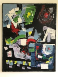 Image 3 of Christine Opolos Mid-Century Modern Abstract Expressionist Oil Painting