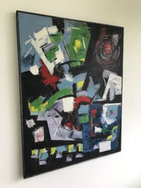 Image 2 of Christine Opolos Mid-Century Modern Abstract Expressionist Oil Painting