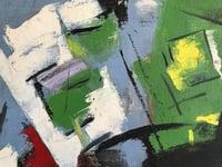 Image 7 of Christine Opolos Mid-Century Modern Abstract Expressionist Oil Painting
