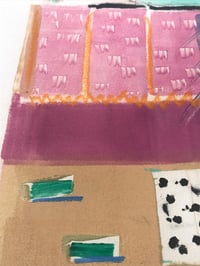 Image 7 of Nasser Almulhim Original Abstract Mixed Media Painting on Paper, Signed and Framed