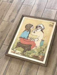 Image 3 of Raul Schurjin "Costeritas De Santa Fe" Lithograph, 1961. Signed and Numbered 1/200, Framed