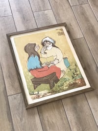 Image 4 of Raul Schurjin "Costeritas De Santa Fe" Lithograph, 1961. Signed and Numbered 1/200, Framed