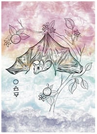 Pride Bat Print - White