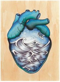 Ocean Heart Print