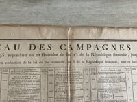 Image 4 of RARE 1793 "Premier Tableau Des Campagnes Des Francais" or "First Table of French Military Campaigns"
