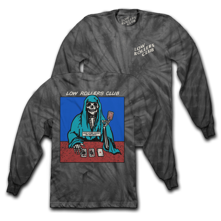 " CHOICES " - BLACK TIE DYE LONG SLEEVE