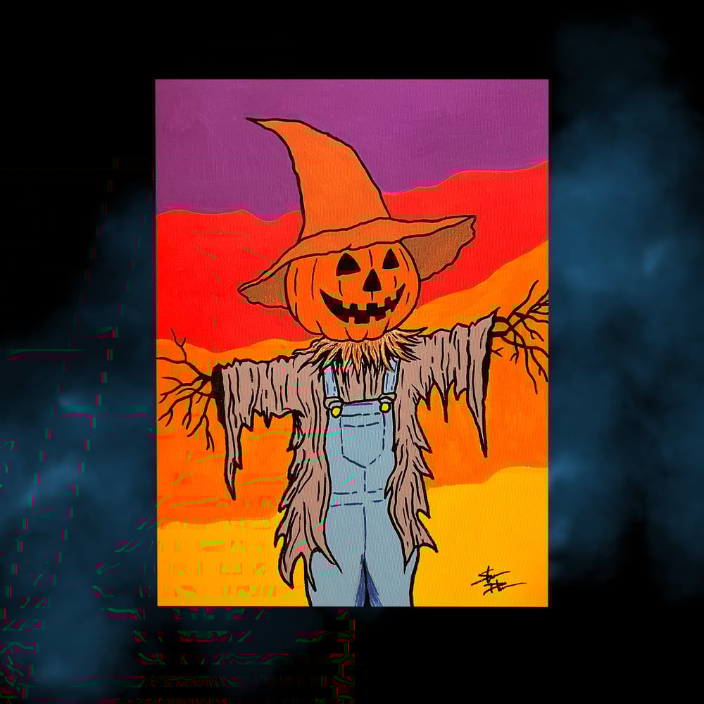 Image of "Scarecrow" canvas PAINTING 11" x 14"