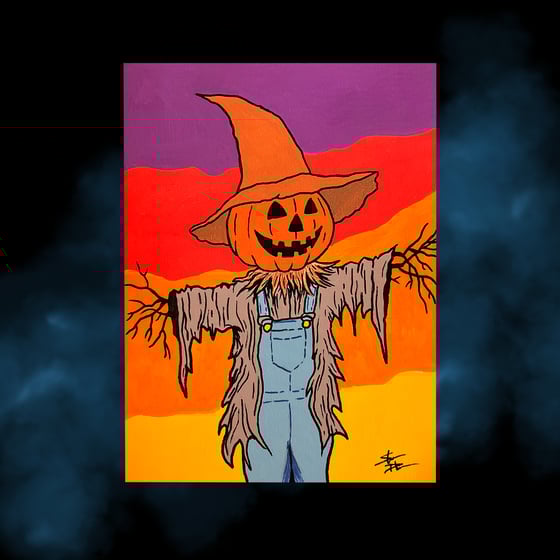 Image of "Scarecrow" canvas PAINTING 11" x 14"