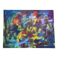 Image 1 of Christine Opolos 1970s Abstract Expressionist Oil Painting, Signed, Dated 1971