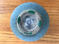 Image 5 of Antique Miniature Celadon Pot, Gray-Blue Glaze