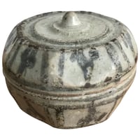 Image 1 of Rare Antique Sawankhalok Miniature Jar With Lid, Thailand 15th Century