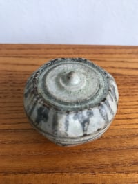 Image 2 of Rare Antique Sawankhalok Miniature Jar With Lid, Thailand 15th Century
