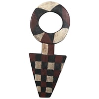 Image 1 of Large Antique Nafana Bedu Ceremonial Shield Mask, Ivory Coast, Early 20th Century