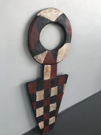 Image 2 of Large Antique Nafana Bedu Ceremonial Shield Mask, Ivory Coast, Early 20th Century