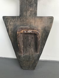 Image 8 of Large Antique Nafana Bedu Ceremonial Shield Mask, Ivory Coast, Early 20th Century