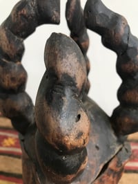 Image 11 of Early 20th Century Awesome and Authentic Ekoi Ejagham Horned Figure Head Dress Southern Nigeria