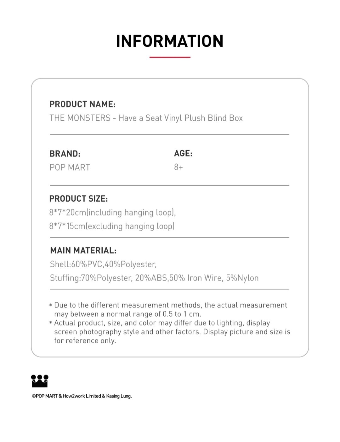 Image of LABUBU plush figurine V2 (Authentic)