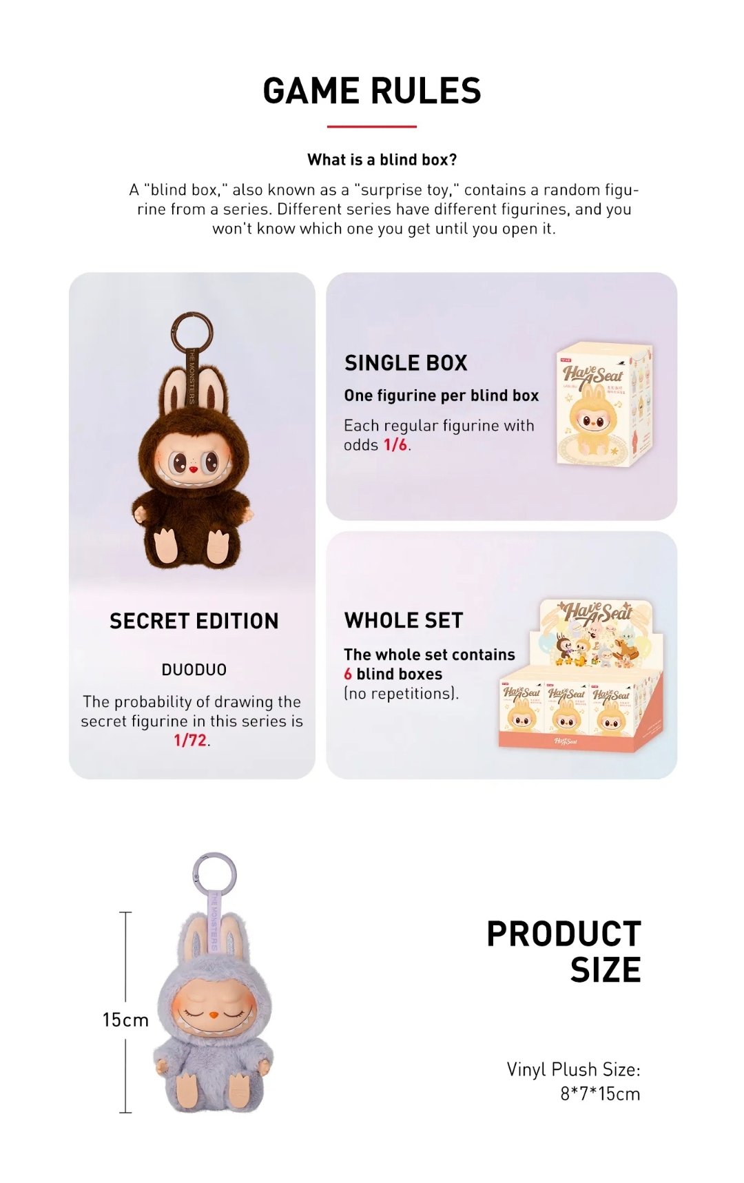 Image of LABUBU plush figurine V2 (Authentic)