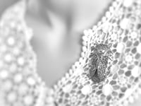 Image 6 of Cicada Pin Brooch, Emerald green fire opal cicada jewelry, Handmade Art Deco verdigris