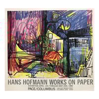 Image 1 of Vintage Hans Hofmann 'Works on Paper' Exhibition print, Pace/Columbus 1980