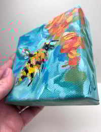 Image 3 of Little Buzz – bee mini painting