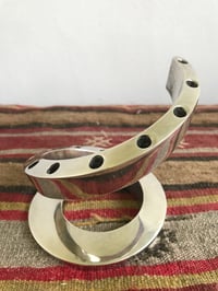 Image 3 of Vintage Bertil Vallien for Dansk Designs Silverplated Spiral Candle Holder