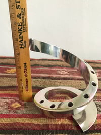 Image 9 of Vintage Bertil Vallien for Dansk Designs Silverplated Spiral Candle Holder