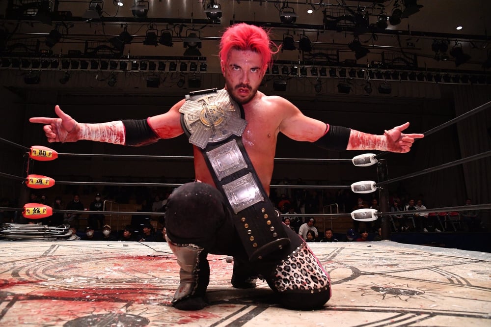 Image of KODM/BJW Deathmatch Heavyweight belt victory gear set