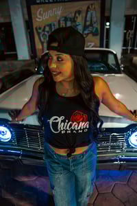 Image 3 of Chicana Rose Crop Top Shirt