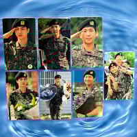 Image 2 of Bangtan Metal Photo Card Sets | Jin, JHope, Namjoon, Taehyung, Jimin and Jungkook Discharge Day