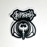 Image 1 of Cryptopsy Black Band Logo & Emblem Matte Vinyl Sticker