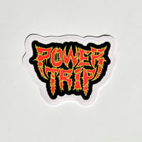 Image 1 of Power Trip Band Logo Variant Matte Vinyl Sticker