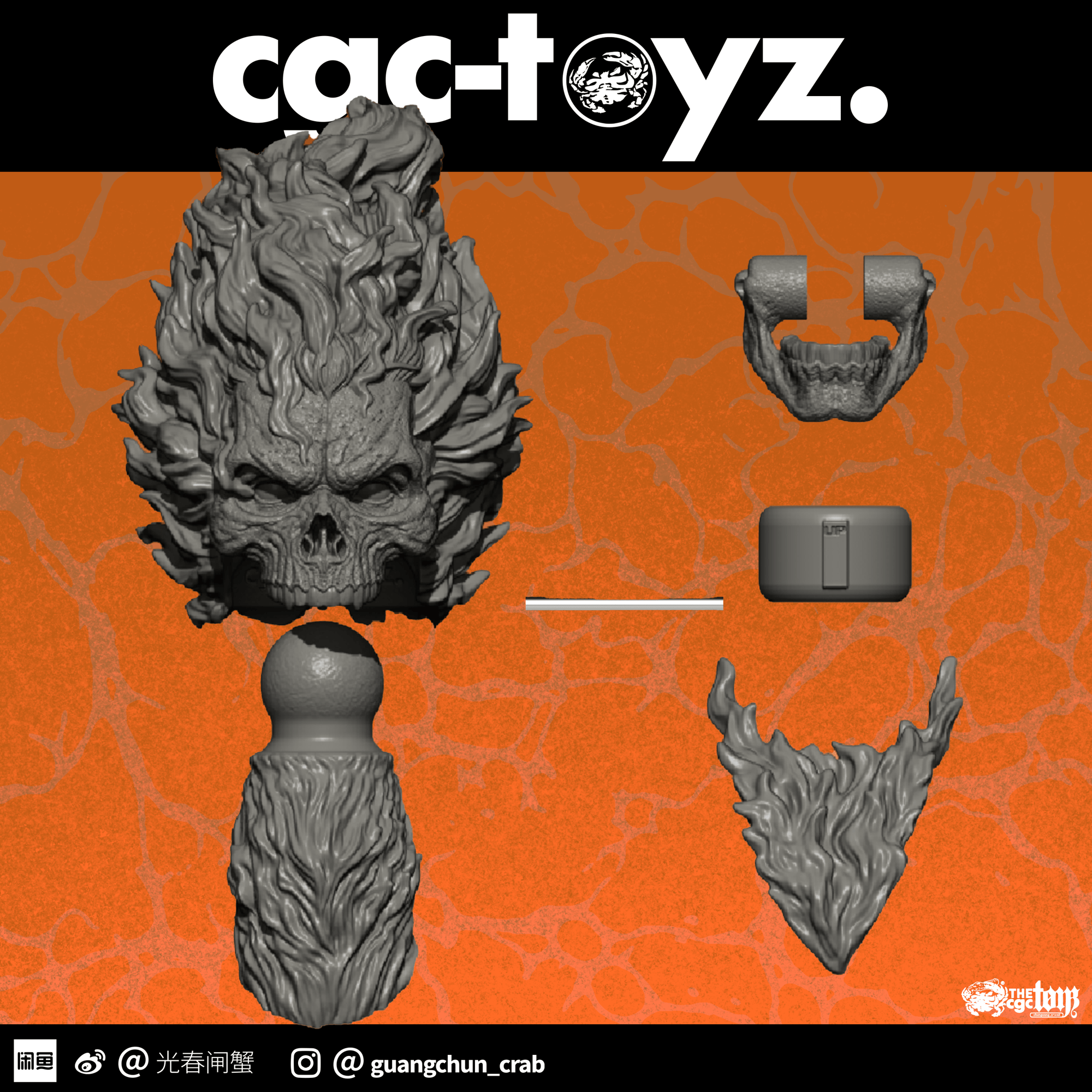 Pre order 2nd wave] Cgc-toyz. ghost rider kit 1/12 mezco style