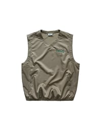 Image 1 of Wreath Nylon Pullover Vest Beige 