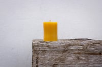 Image 2 of Small Beeswax Pillar Candle | 20 Hours